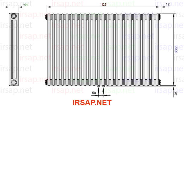 Радиатор IRSAP Tesi 32000/25 T50 CL 01